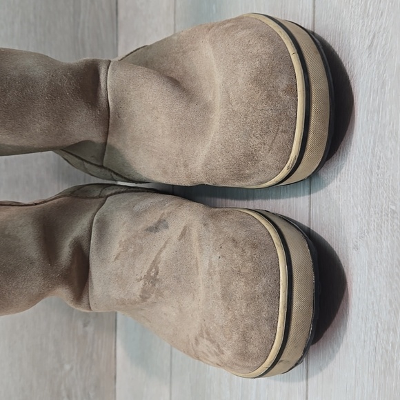 Sorel Women Glacy Pull On Waterproof Outdoor Suede Faux Fur Boots Shoes Sz 9 - Picture 4 of 15